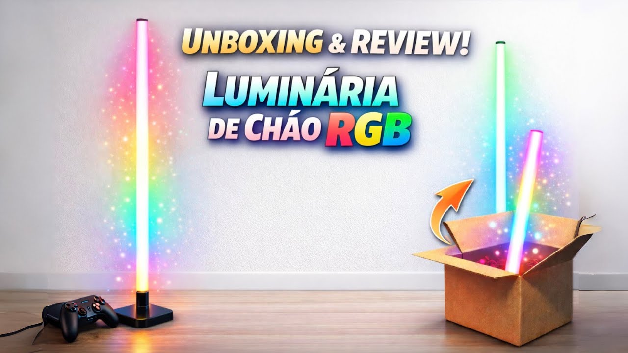 Comprei a LUMINÁRIA RGB mais INSANA da Internet 😱 Vale a pena?