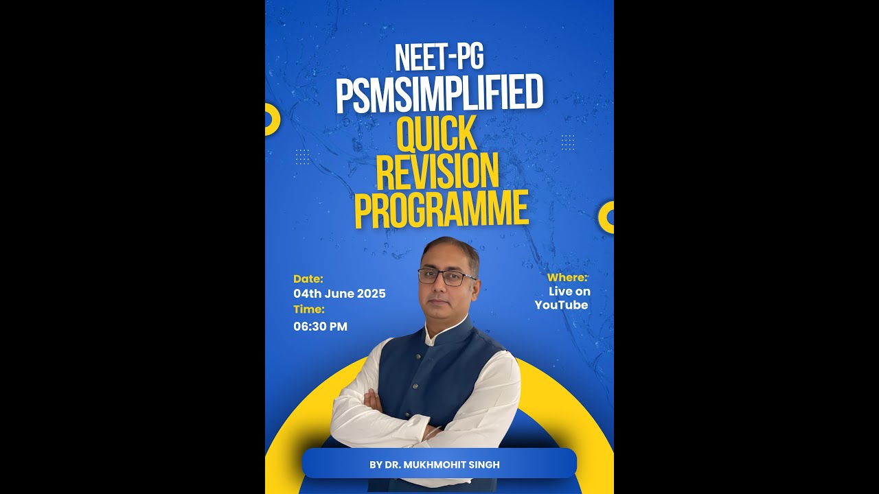 PSM QRP  - Quick review program for NEET-PG