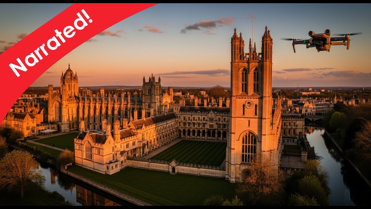 Narrated Tour of Magdalen College, Oxford from the Air 🎓 4K Drone Cinematic 066
