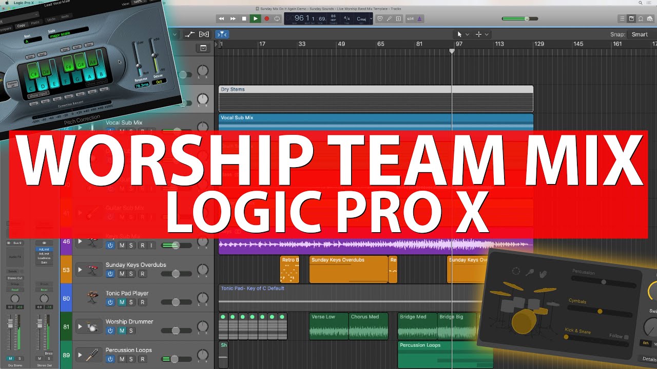 How to Mix Your Worship Team - Sunday Mix Template for Logic Pro X