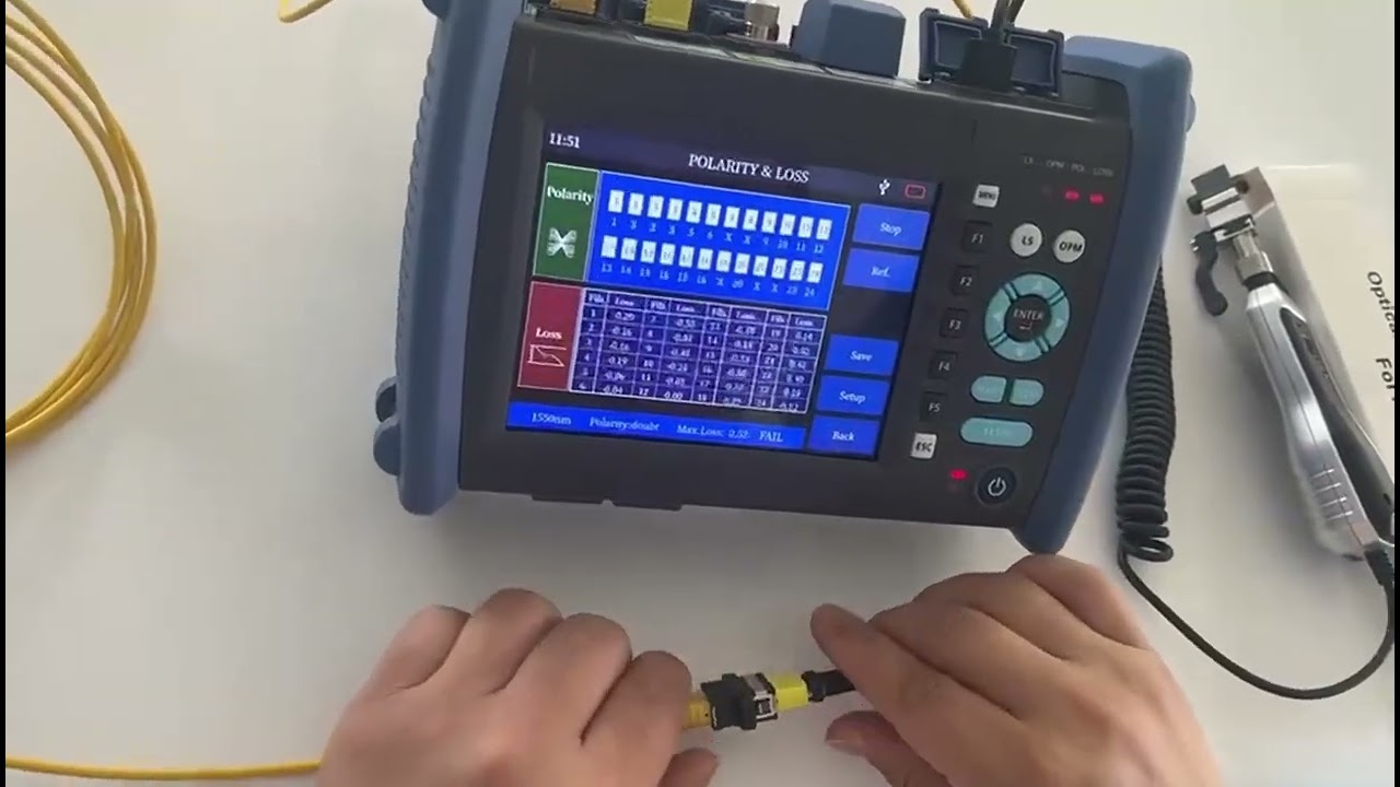 Optical Time Domain Reflectometer Testing Process
