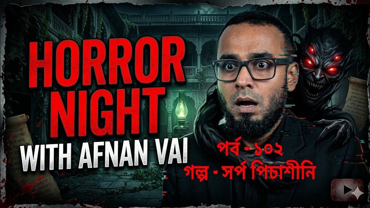 Horror Night With Afnan Vai - ১০২ ( সর্প পিশাচীনি) #afnanvai 
