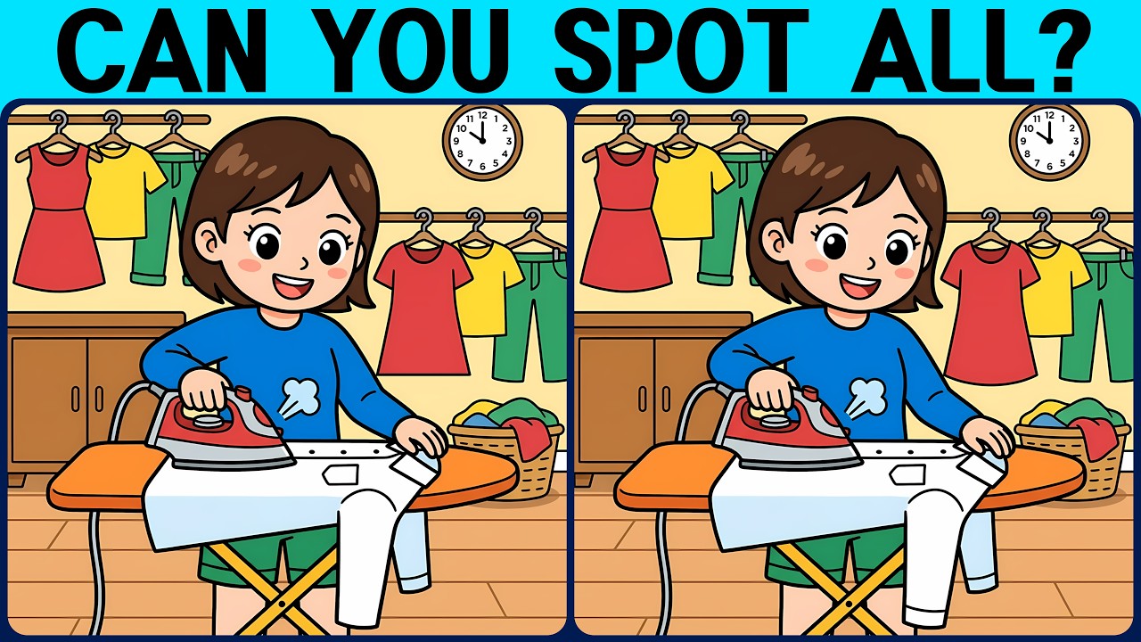 [Spot the Difference Brain Training] Find them all and prove your smartness.