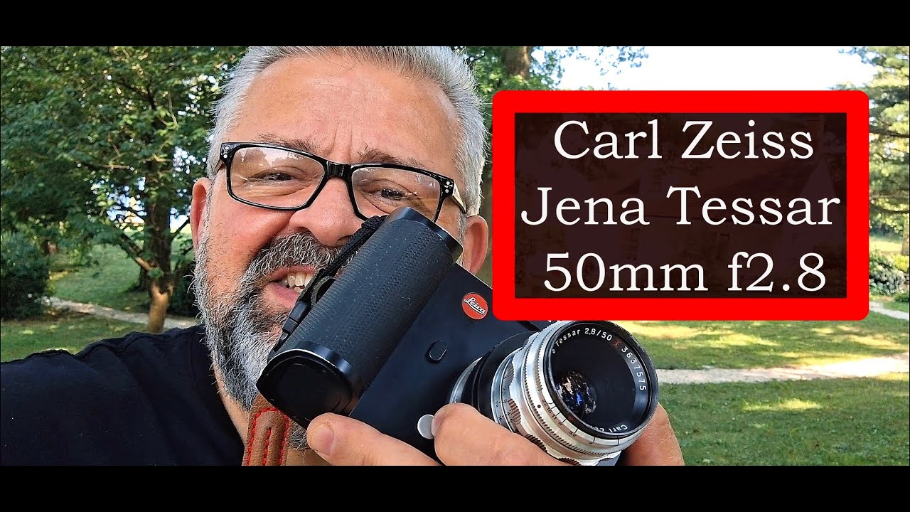 $30 Carl Zeiss Jena Tessar 50mm 2.8 Lens Germany Brillant Color Full Frame Leica SL Camera Class 372