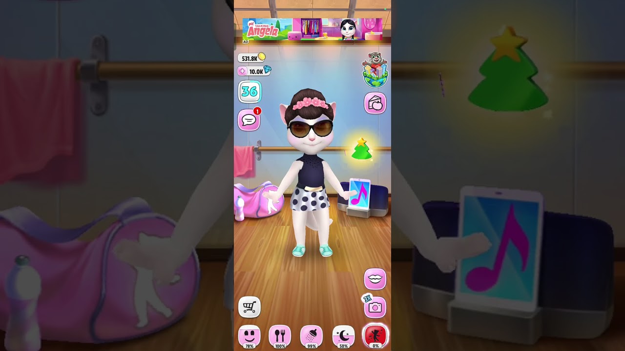 Talking angel cat cartoon 😹😹