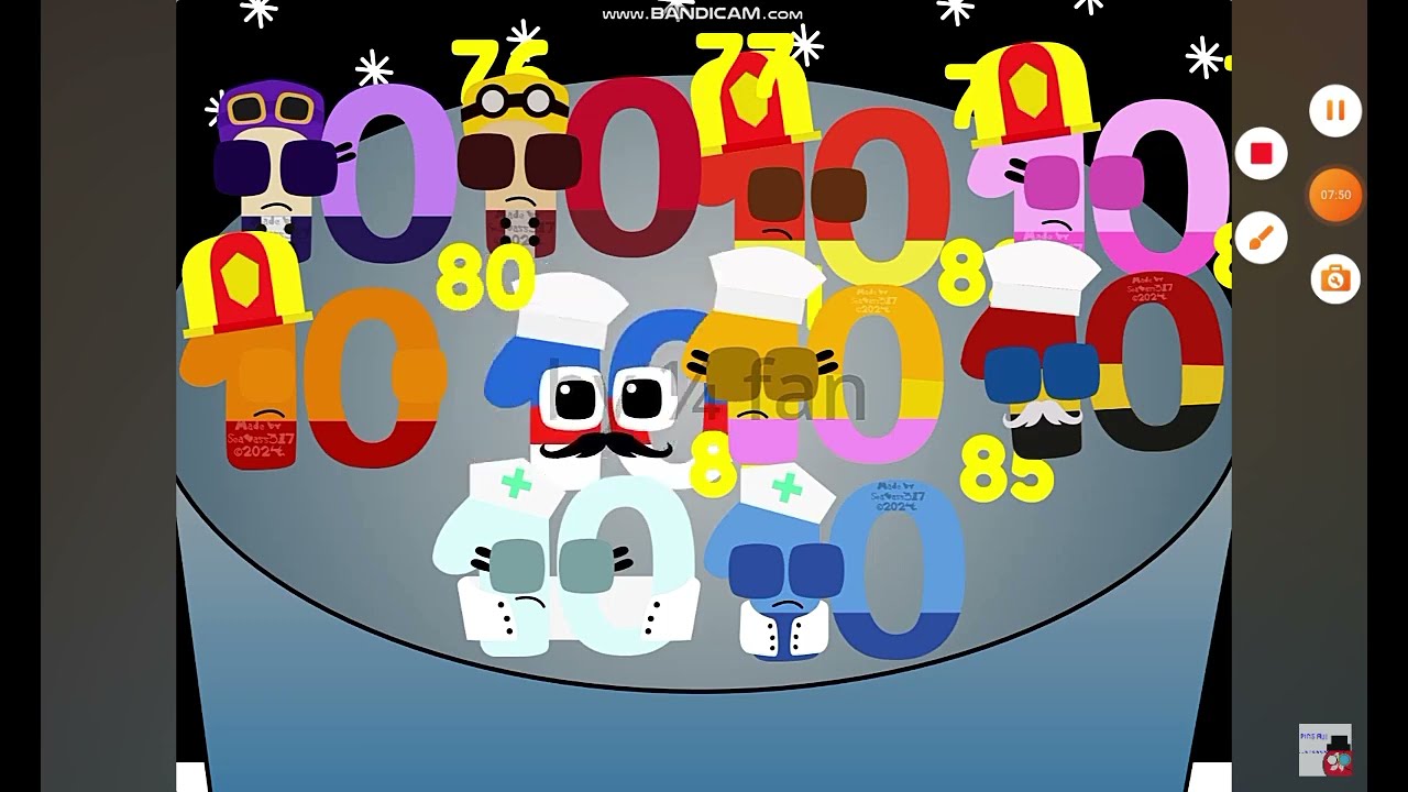 Wonderland Band Big Numbers One Million to Googol/ Wonderland banda de números grandes 10⁶ - 10¹⁰⁰