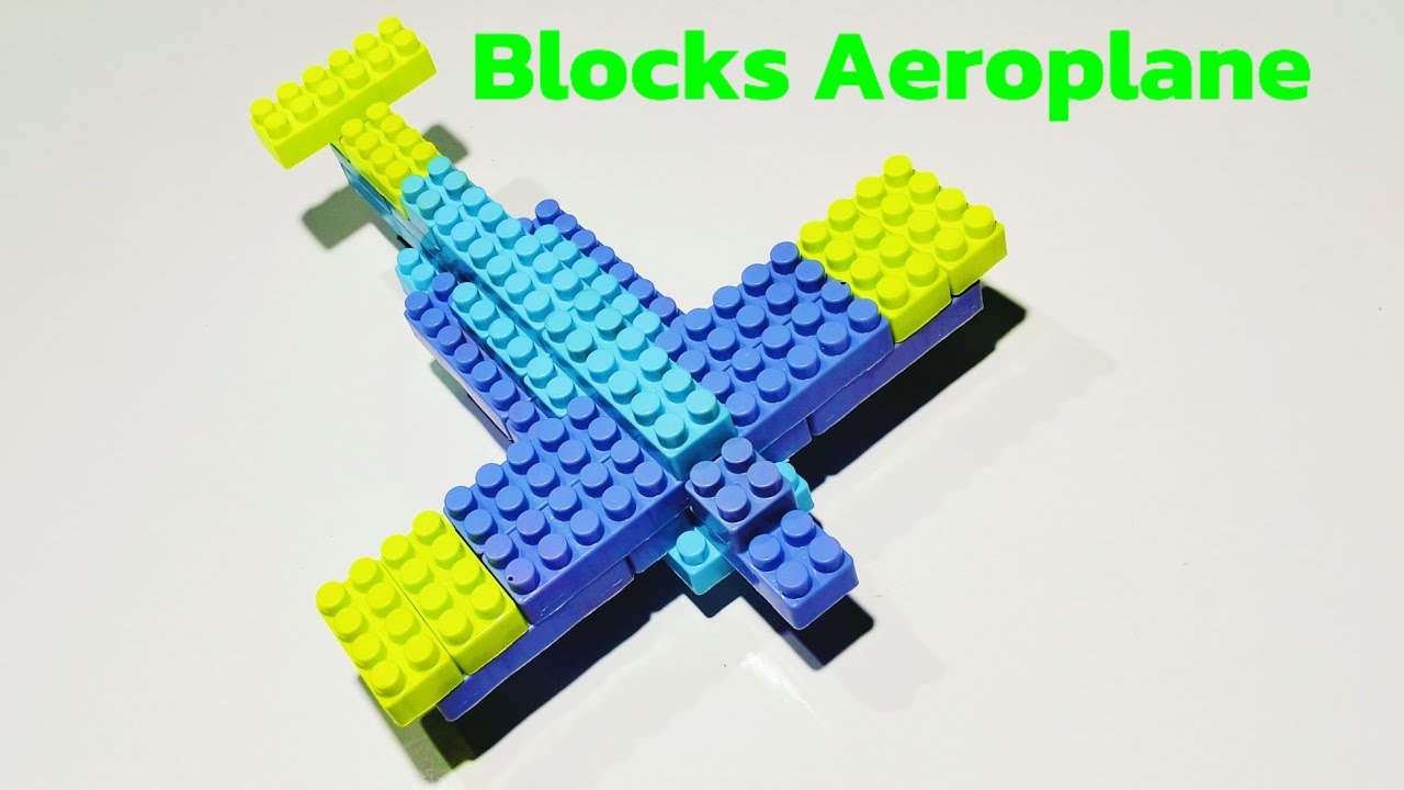 How to make an Aeroplane with Building Blocks Aeroplane Building Blocks Kids/Block Aeroplane