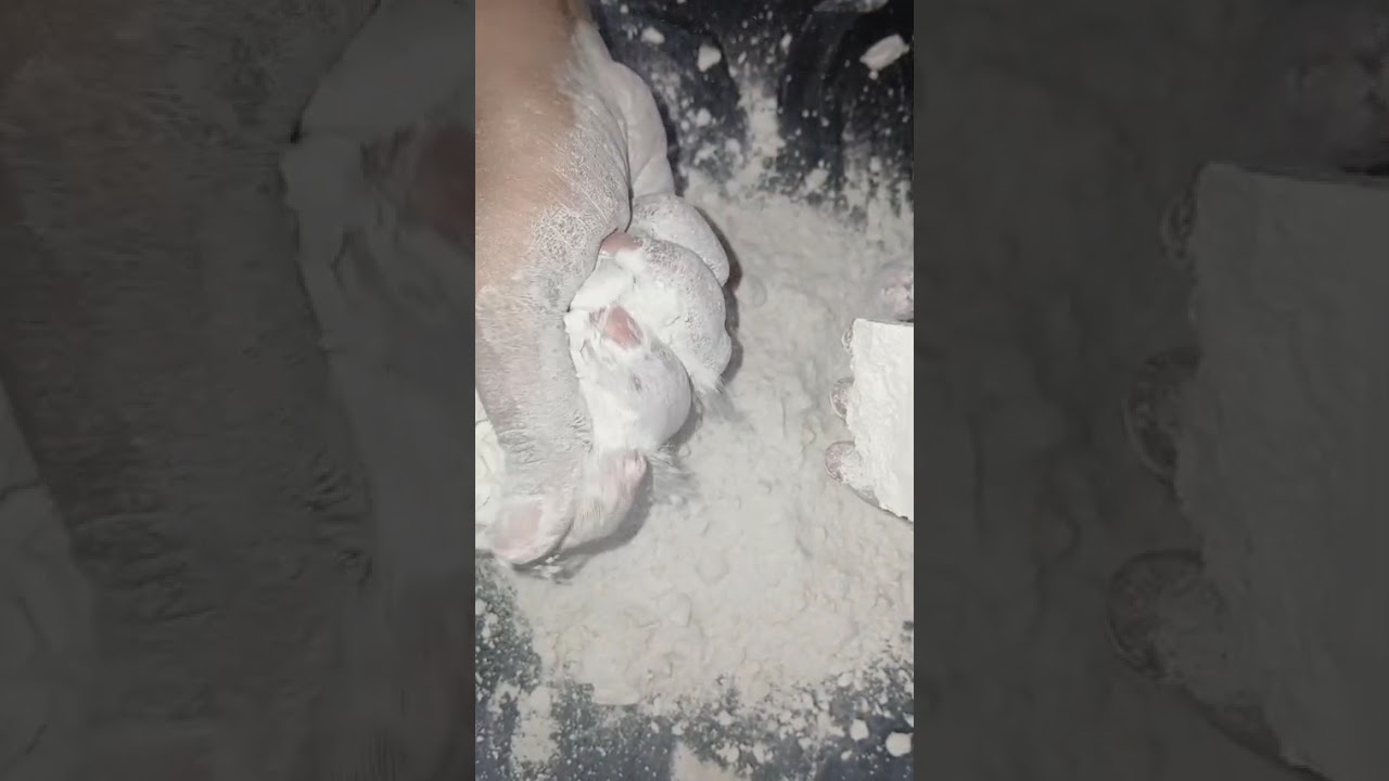 #powdery #satisfying white soft round 🤍😍fluffy nd dusty...
