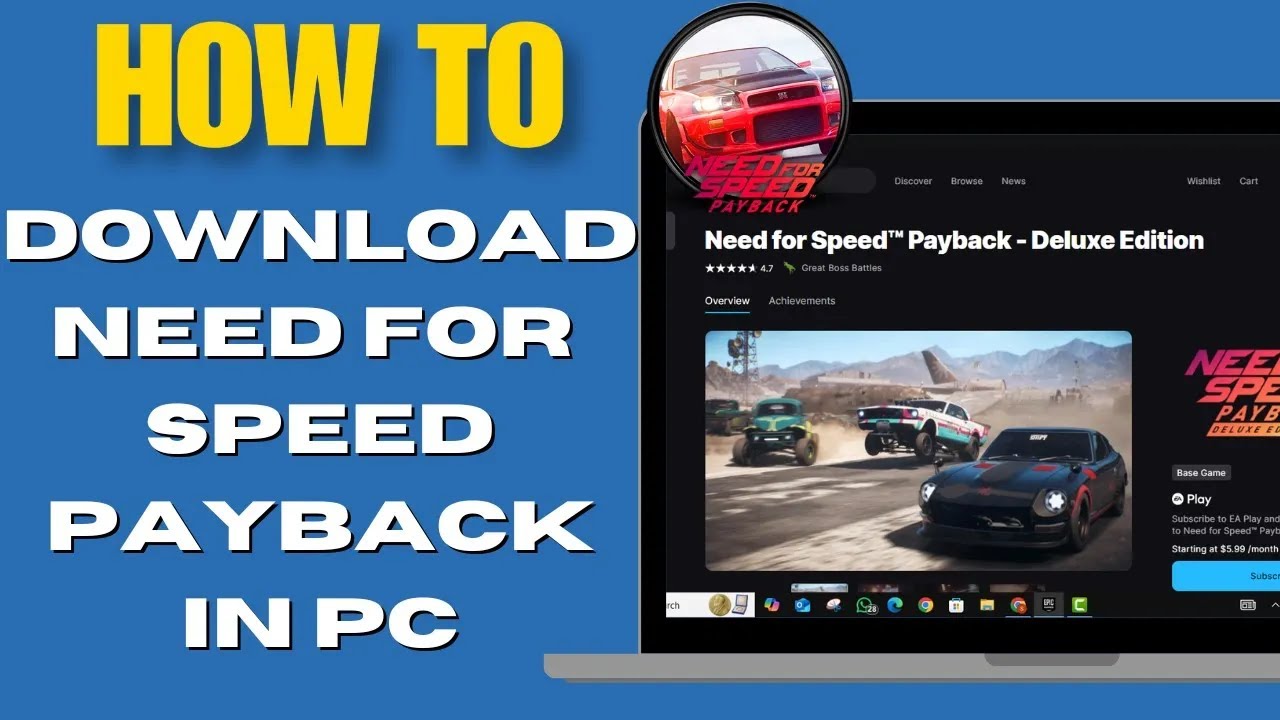 How To Download Need For Speed Payback In PC |  Install Need For Speed Payback On PC