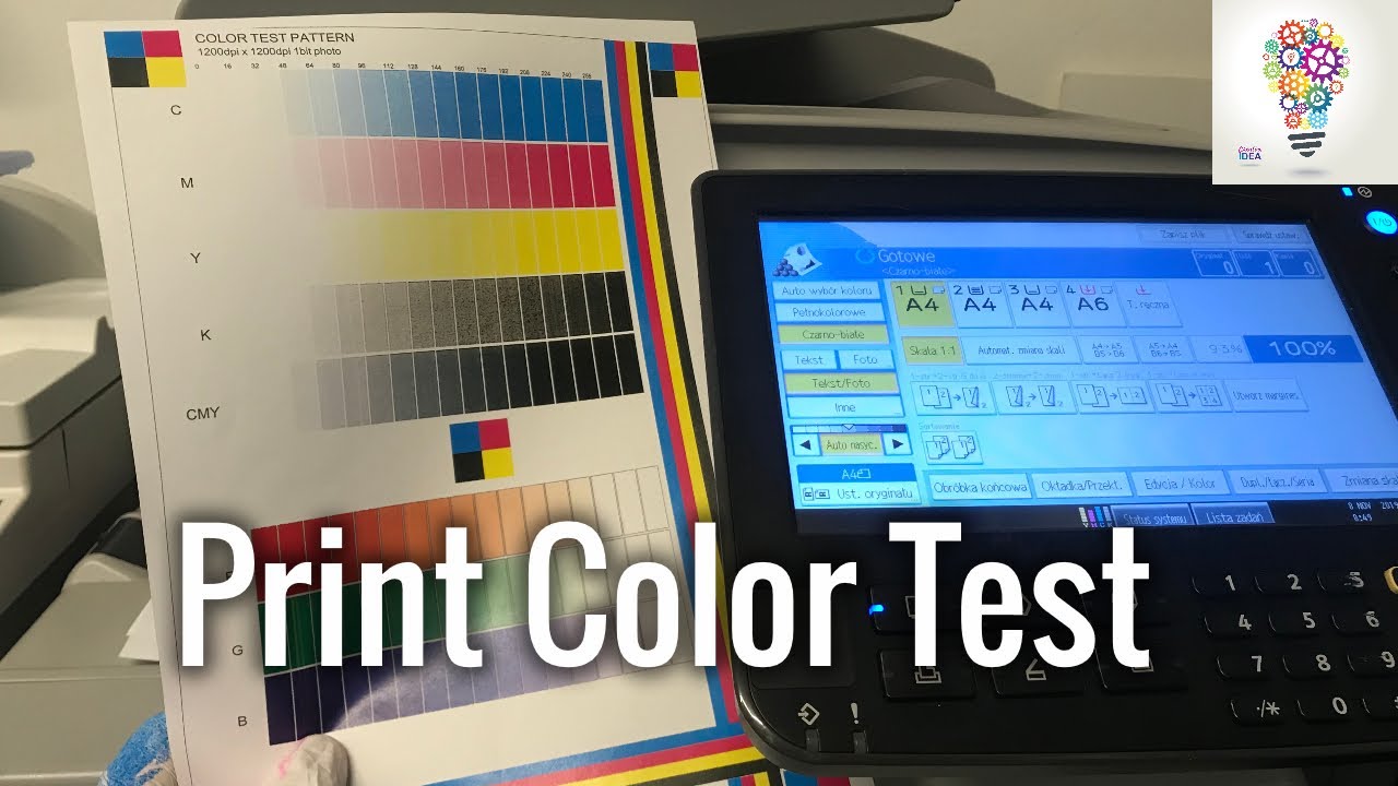 TEST PRINT Copier Ricoh MPC300 MPC400 Color Pattern
