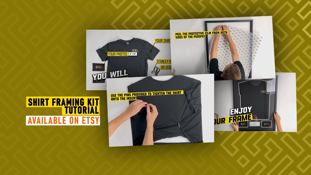 DIY Shirt Framing Kit Tutorial