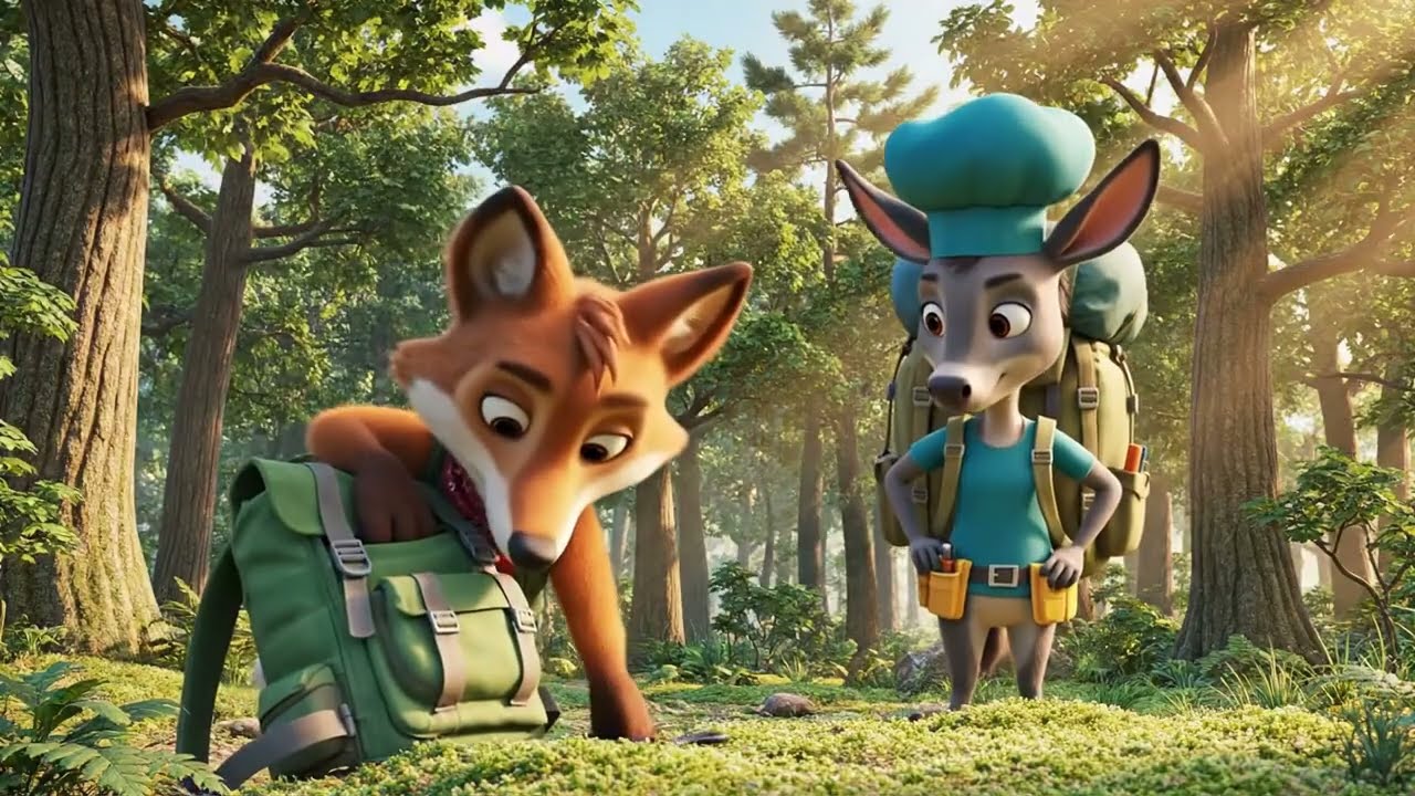 monkey who loves exploring the deep forest and experimenting with campfire recipes in his miniature