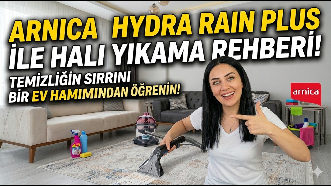 Arnica Hydra Rain Plus ile  Halı yıkama nasıl yapılır | Yüzey temizliği | Koltuk yıkama | BÖLÜM 3 |