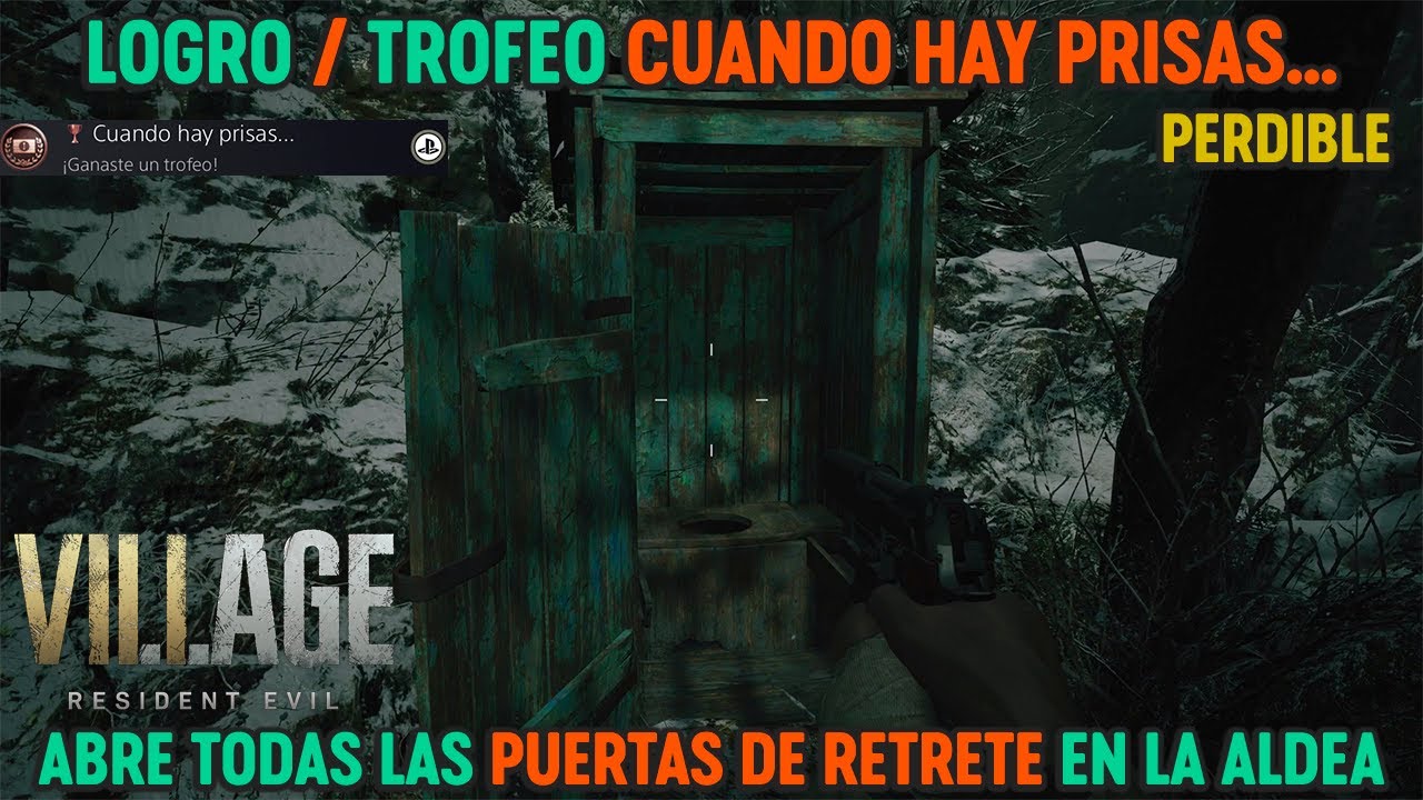 Resident Evil 8 Village - Trofeo Cuando hay prisas... LOCALIZACI&Oacute;N de todos los RETRETES en la aldea