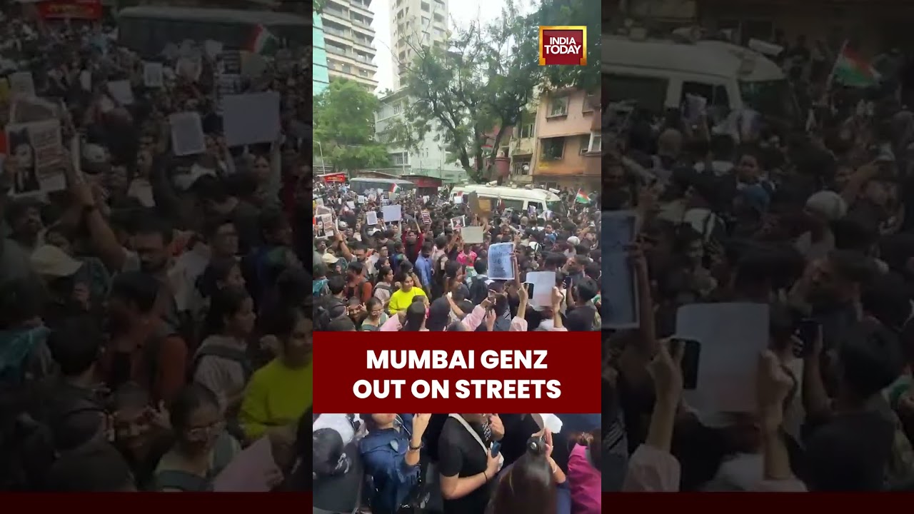 CJP Protest: Mumbai Gen Z Takes To Streets As Massive Protest Rally Draws Crowds #mumbai