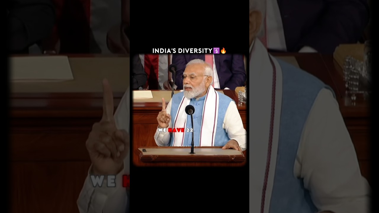 When PM Modi talked about India&rsquo;s diversity in the US Congress 👀🔥