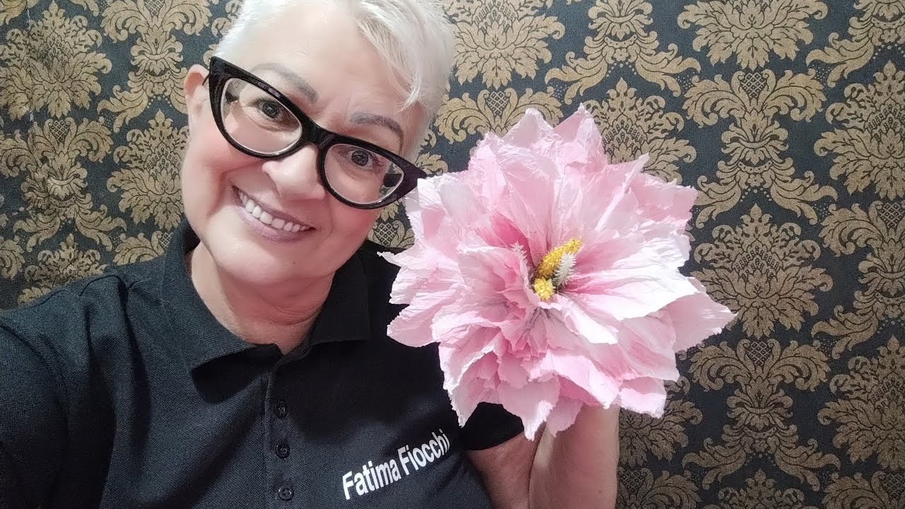 Aula - 441 Flores muito fácil em papel toalha!!!🌷