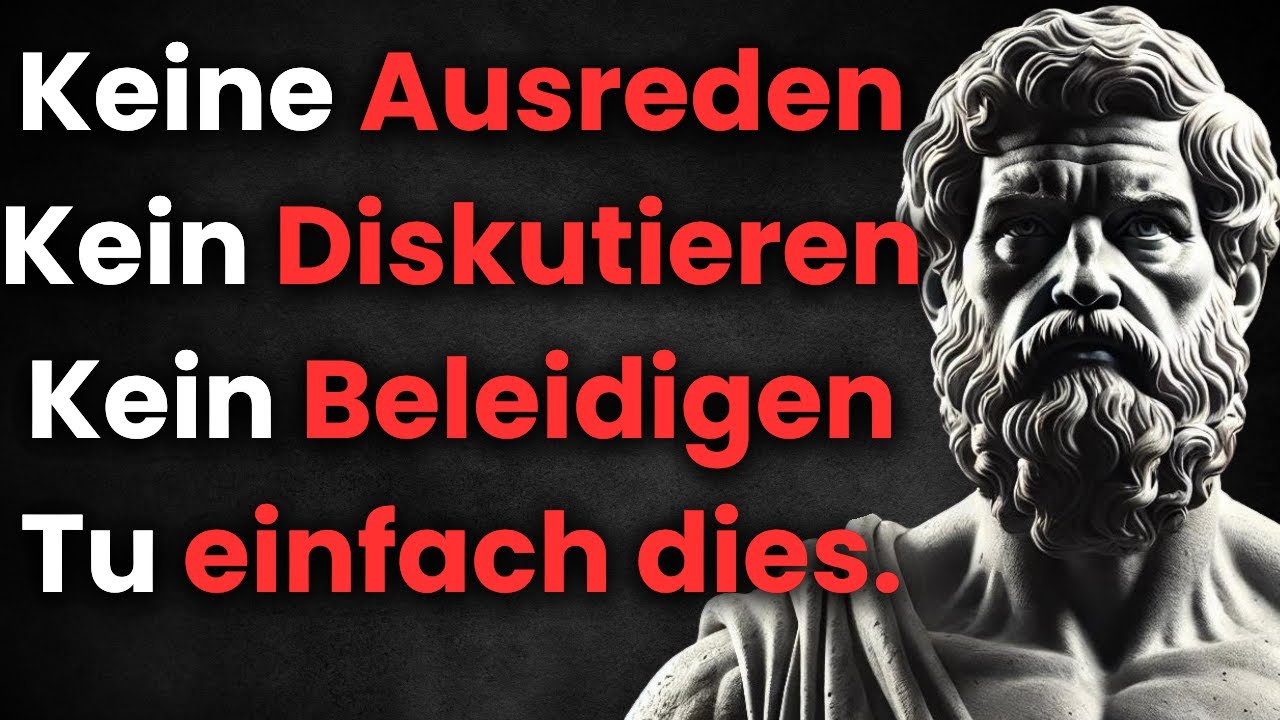 Wenn du dies tust, wirst du NIE WIEDER wütend auf jemanden oder etwas sein. - STOIZISMUS