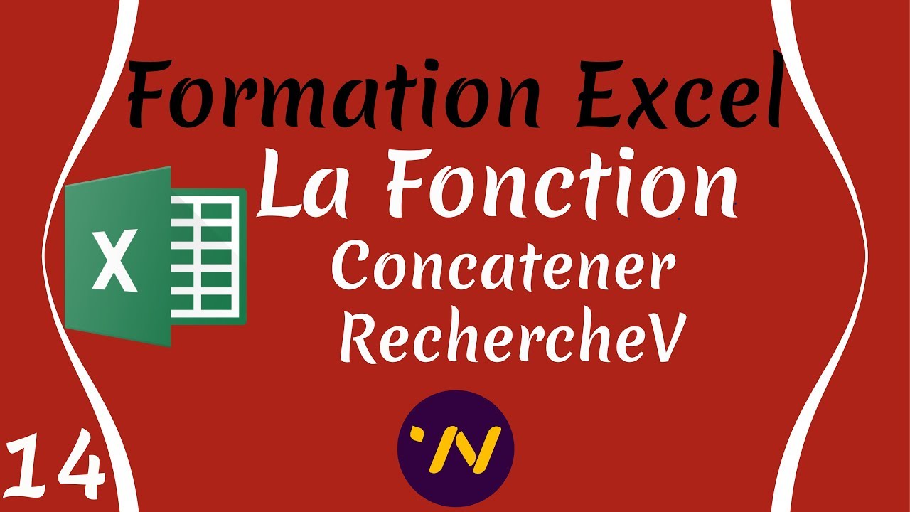 14_ Formation excel la fonction concatener rechercheV