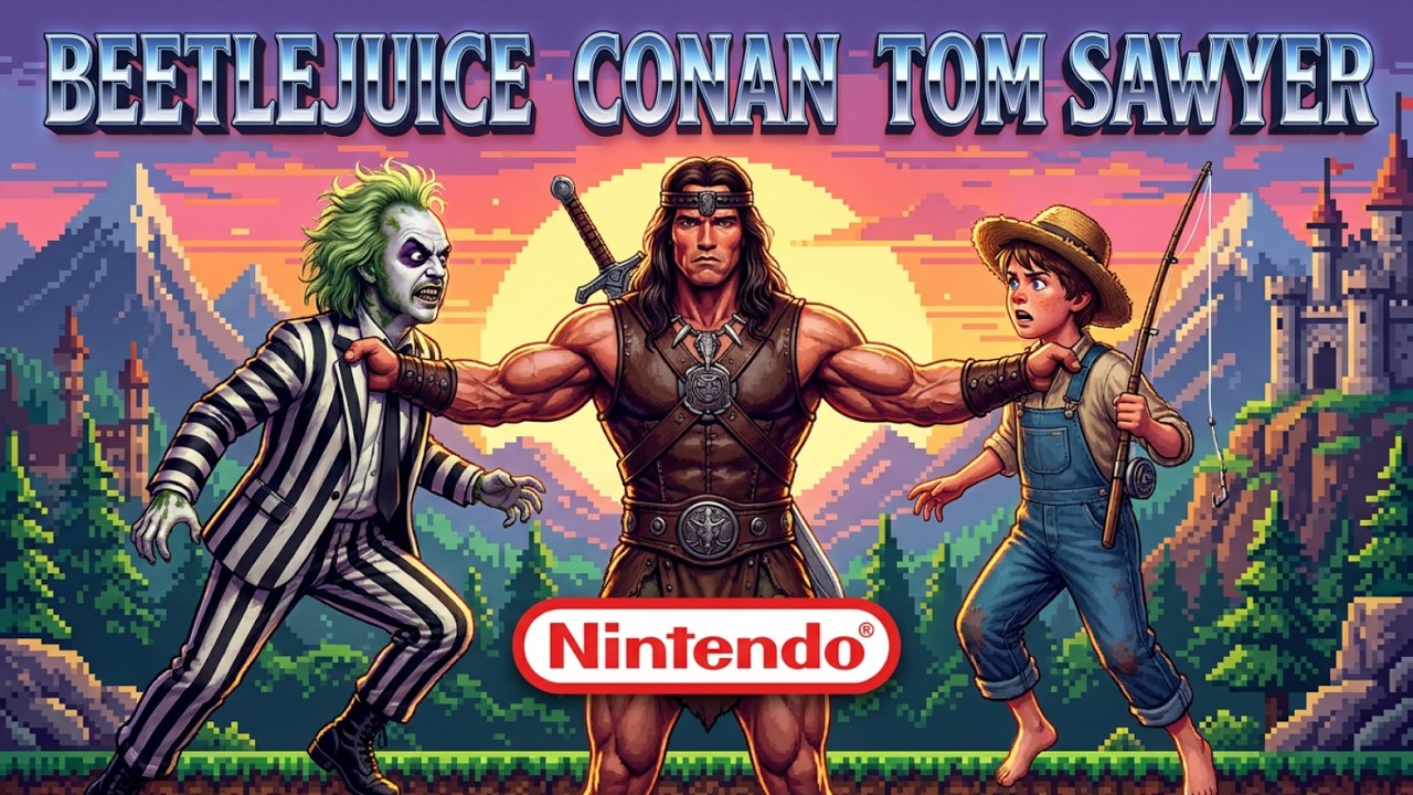 Generation 8 Bits N°11 #Conan Beettlejuice Tom Sawyer sur Nintendo NES