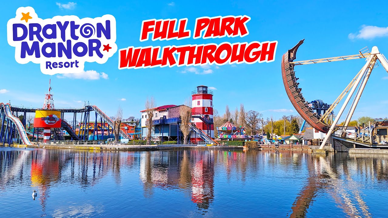 Drayton Manor Resort: A Full Walkthrough of one of the UK's Top Theme Park (April 2023) [4K]