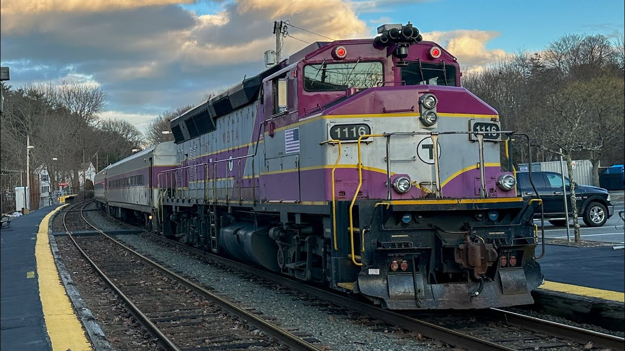 Extra Locomotives and Backwards MBTA Commuter Trains on the Newburyport/Rockport Line - January 2024
