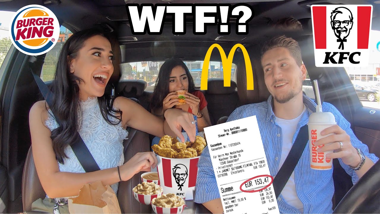 PERSON VOR UNS ENTSCHEIDET WAS WIR ESSEN! 😱🍟🍔