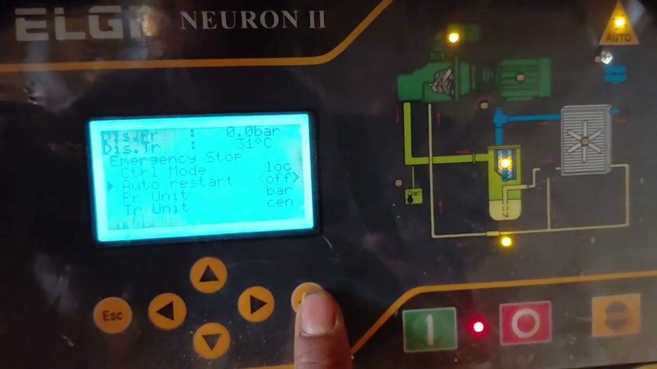 ELGi NEURON II | Model No (EG11-150 ) ELGi Compressor  AIR PESSOR UP TO DOWN Settings | EG 11 | 11kw