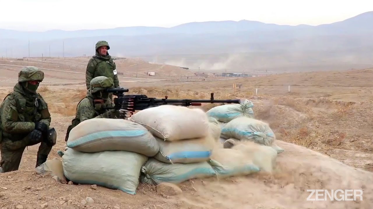 Russian Soldiers Highlight Heavy Machine Gun Action
