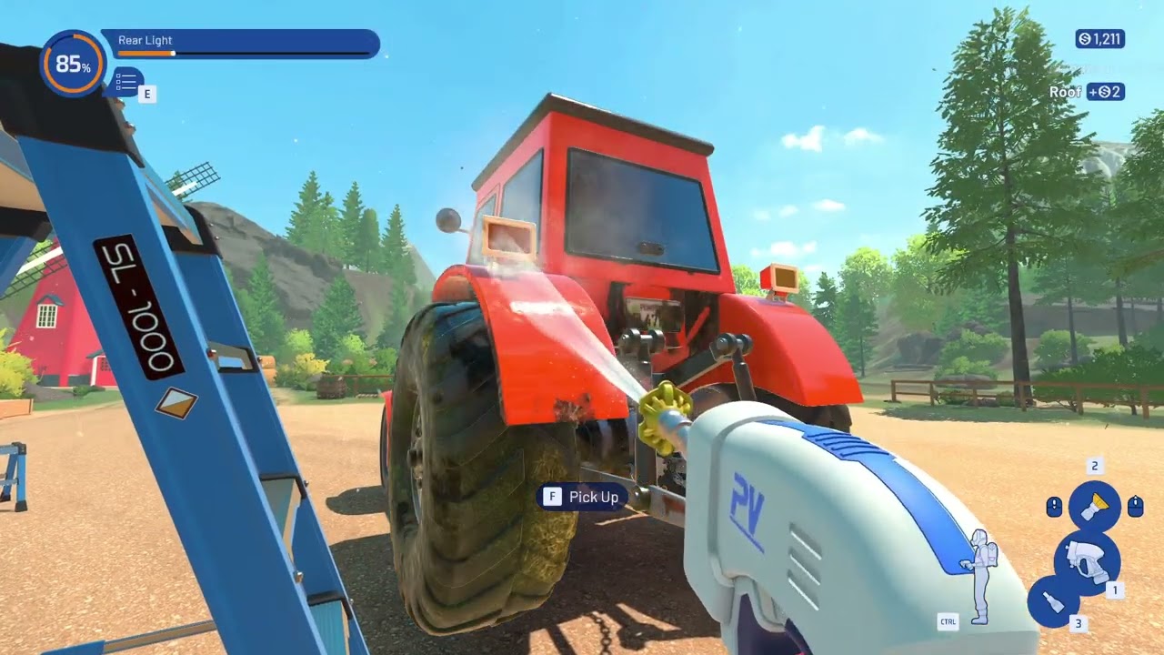 cleaning up after corn