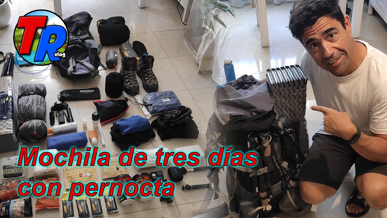 Mochila de tres dias pernocta - Tutorial