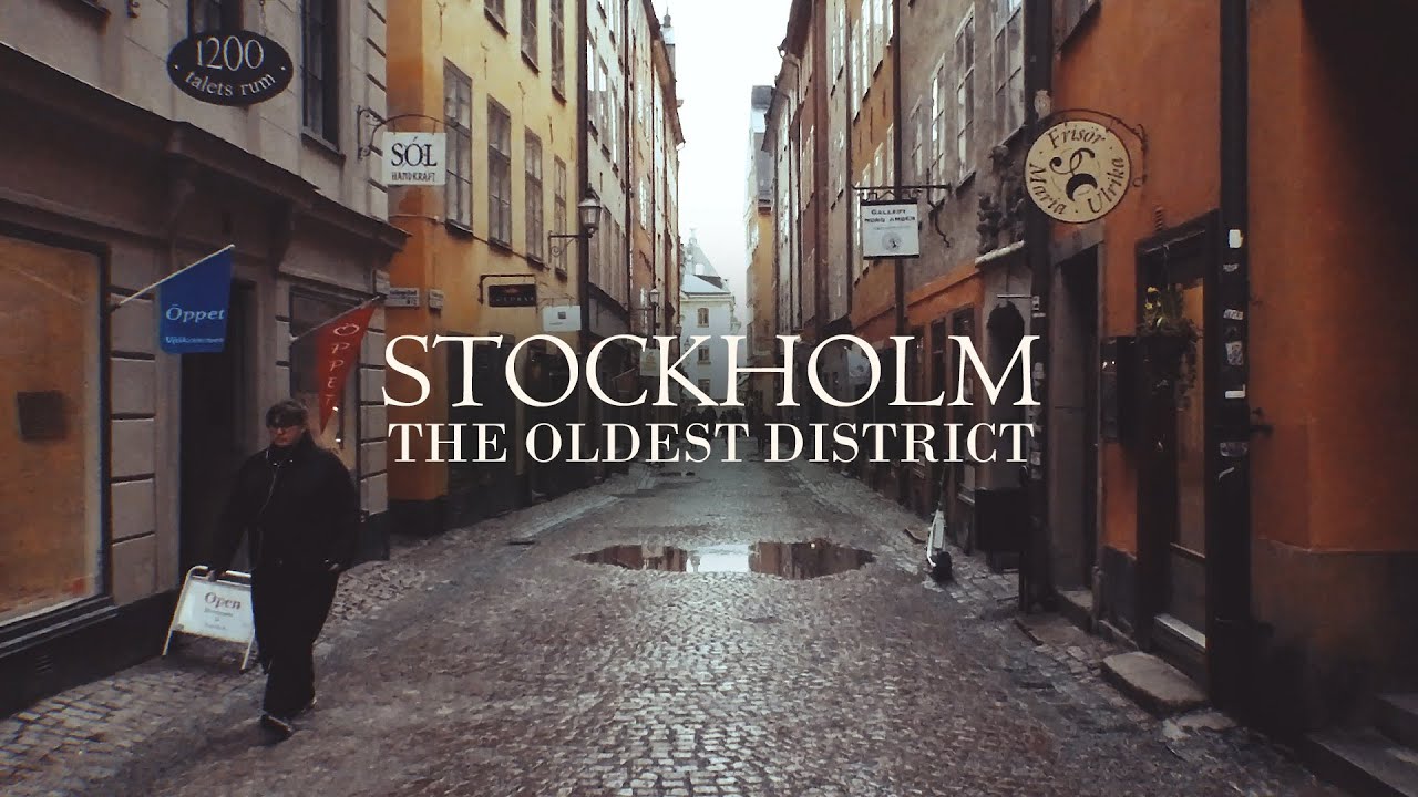 A Walk in the oldest district of #Stockholm 🇸🇪 | GAMLA STAN | 4K HDR