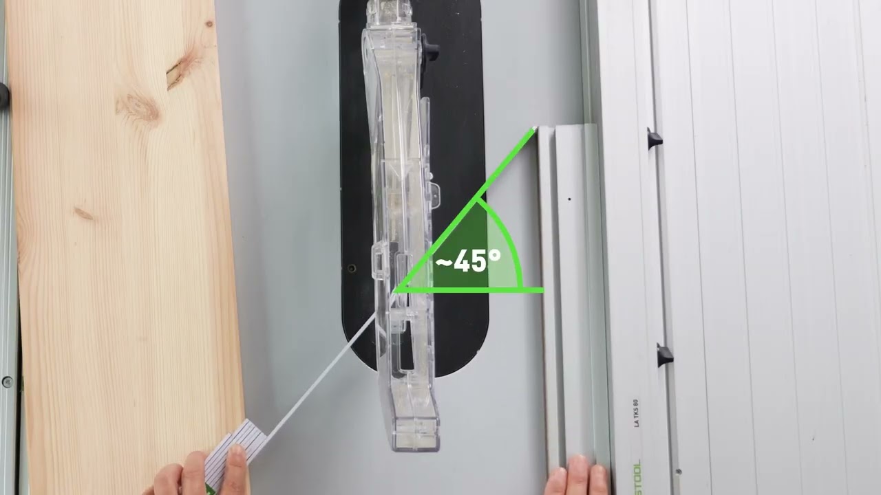 TKS 80 Quick Guide - Position of the parrallel side fence