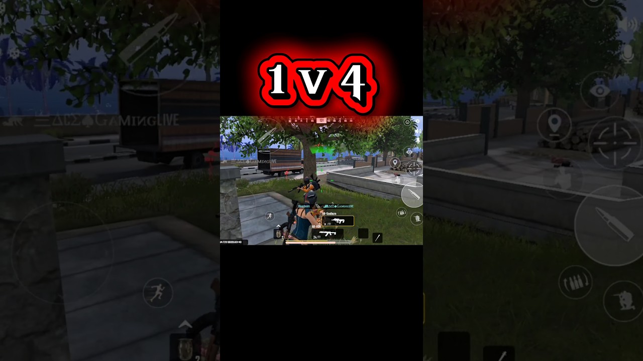 1v4 Pro Squad Wipe 😱🔥 | ScarFall 2.0 Clutch