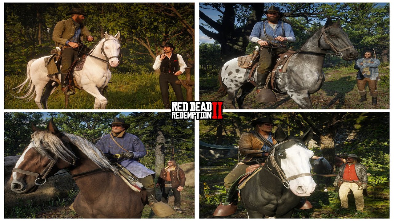 Arthur Takes Gang Members' Horses (Cut Dialogue) | RDR2