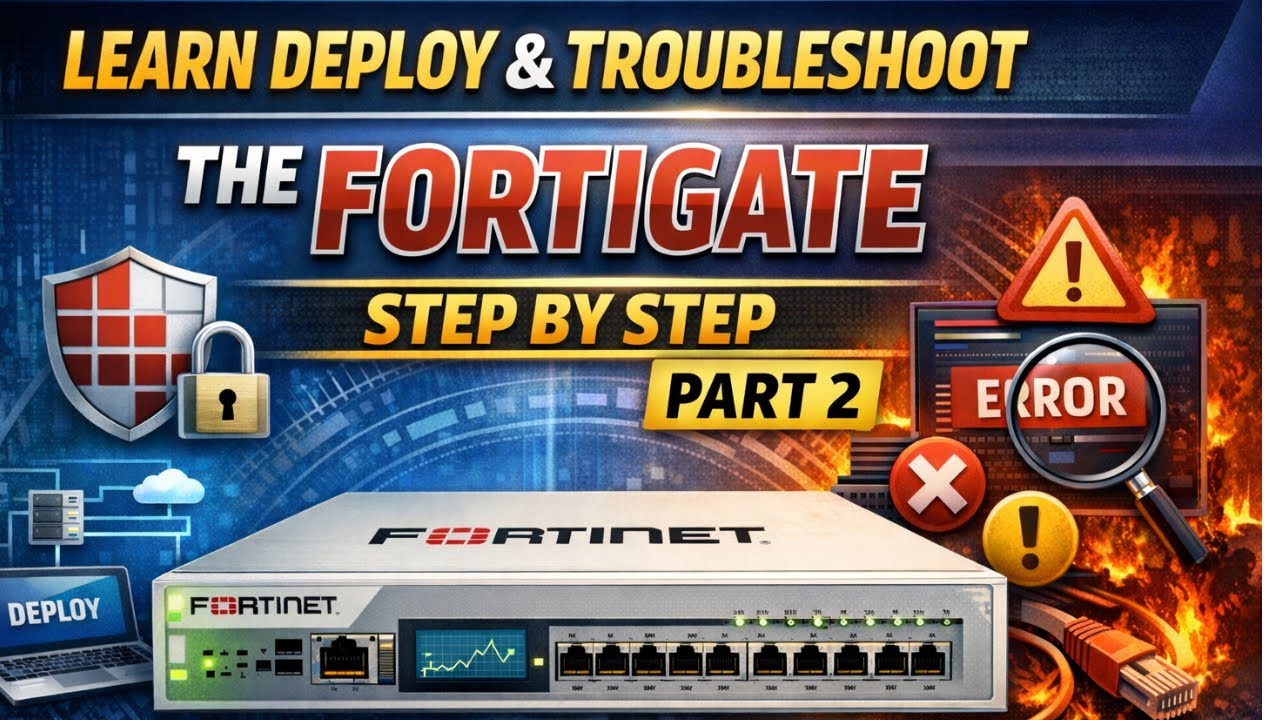FortiGate Firewall Configure and Troubleshooting Step By Step | Learn Security Policy NATing | NSE4