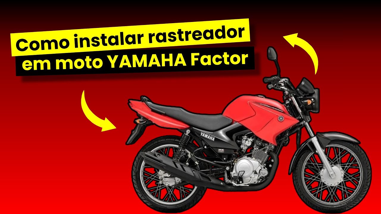 ✅ Instalação rastreador moto Yamaha YBR Factor com bloqueio