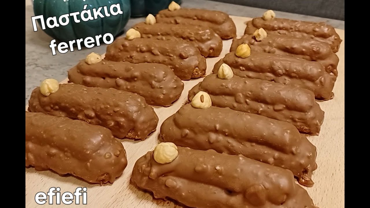 Παστάκια ferrero ♥ Έτοιμα σε 5 λεπτά ♥ Χωρίς ψήσιμο ♥ ονειρεμένα , εύκολα παστάκια φερρέρο efiefi