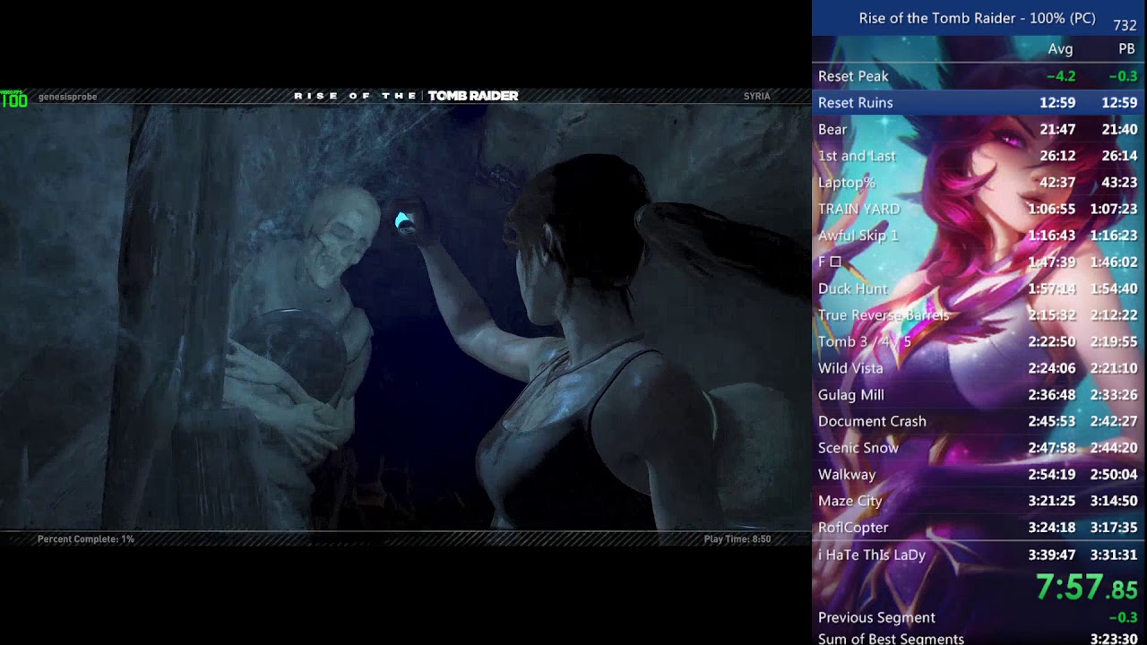 Rise of the Tomb Raider 100% Speedrun Old WR 3:28:00