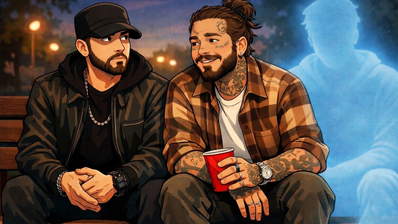 Ghost in the hallway post Malone and Eminem