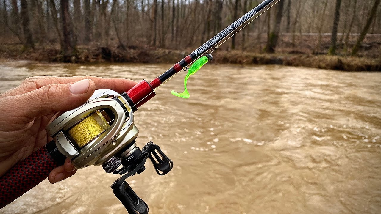 Indiana Creek Fishing for Crappie 