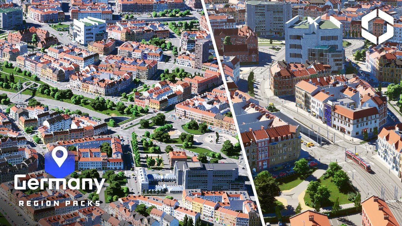 Build the Stunning Riverside Town with German Region Pack in Cities Skylines 2 (Speed Build)