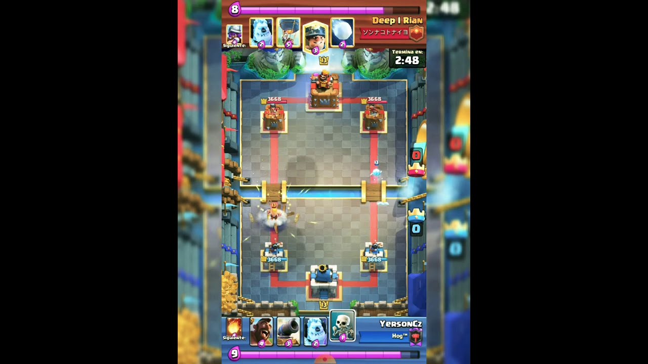 #ClashRoyale YersonCz vs top mundial #Ladderop