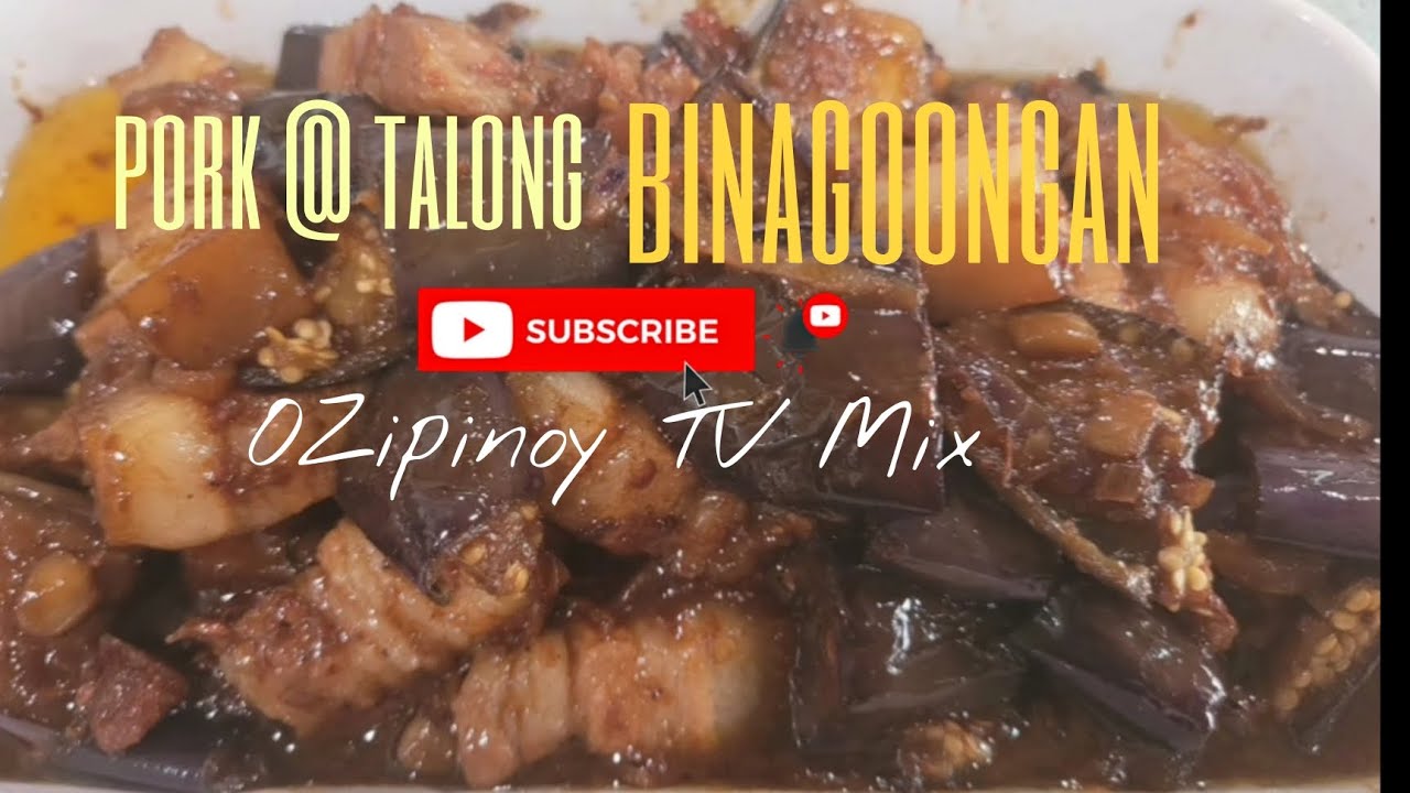 Pork@talong Binagoongan (pork&eggplant shrimp paste )