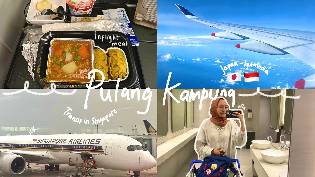 Pulang Kampung Jepang - Indonesia naik SQ✈️