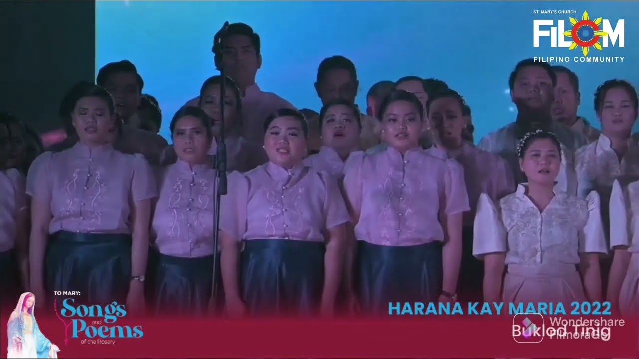 Hail Holy Queen Rosary Prayer & Sister Act version (by Buklod Tinig,Tutti song) Harana Kay Maria2022