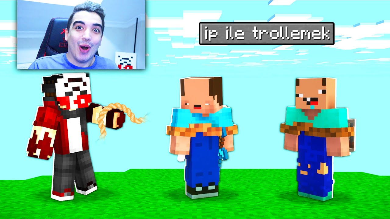 BALON KAFA'yı İP ile BAĞLAYIP TROLLEDİM !!😱 - Minecraft