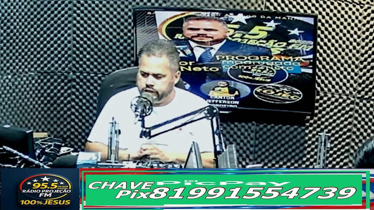 Transmissão ao vivo Projeção na web Deus é fiel 26 Anos 100% jesus 14 03 2026