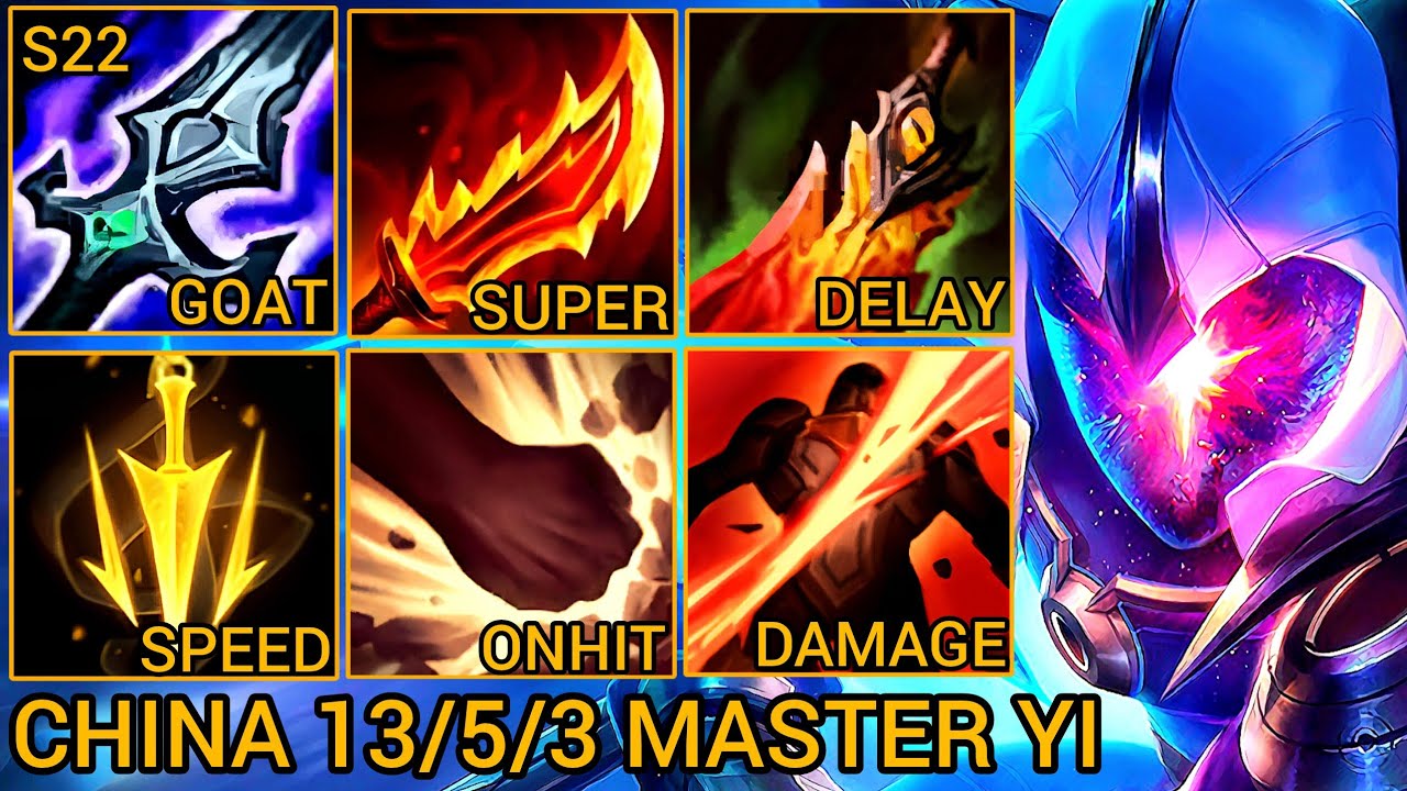 MASTER YI S22 Jungle, One Mistake Costs A Loss - Tiarty China Wild Rift New Build & Runes