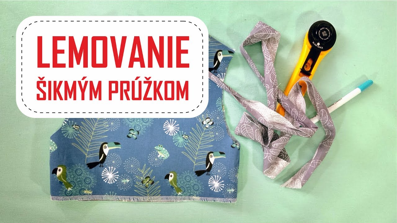 Lemovanie šikmým prúžkom